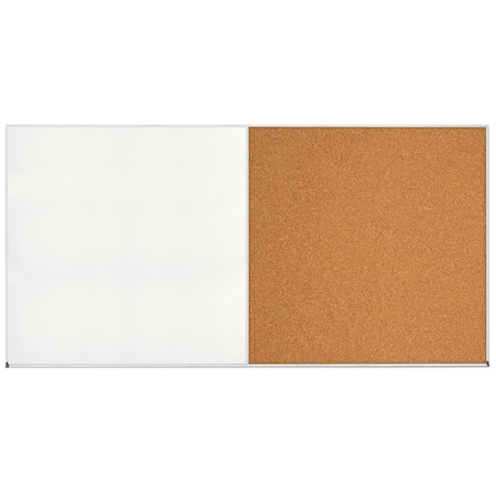 United Visual Products Enclosed Corkboard, 1 Door, 48"x36", 4" Fra UV3416-BLACK-FORBO